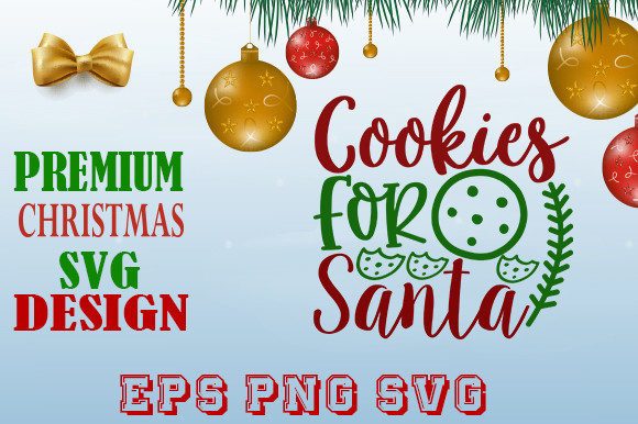 COOKIES for SANTA Christmas Graphics & Print Templates