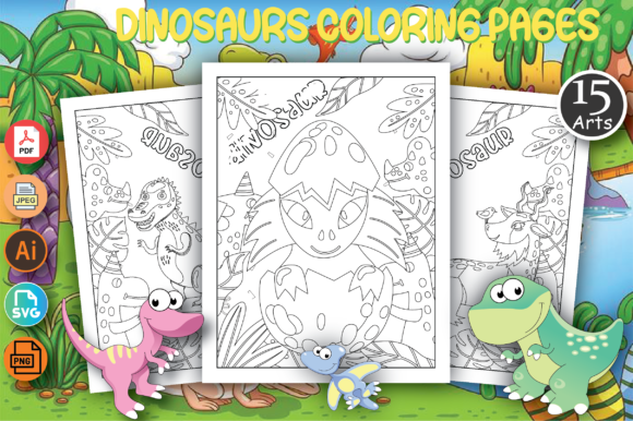Dinosaur Coloring Page for Kids
