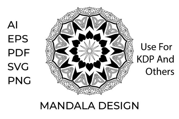 Mandala KDP Coloring Page: Graphics for KDP Interiors