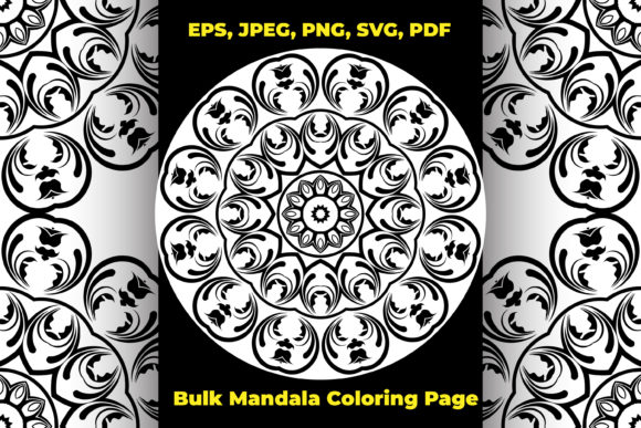 Mandalas Graphics & Coloring Pages for Adults and Kids