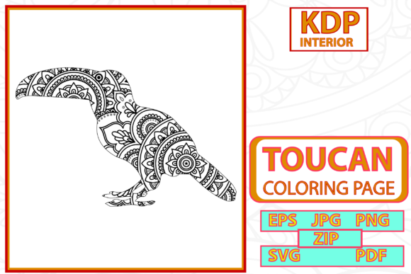 Toucan for Adult Coloring Book: Graphics & Coloring Pages